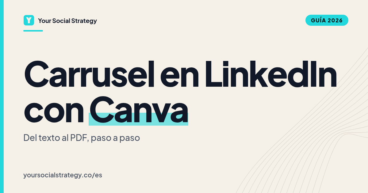Portada: Cómo hacer un carrusel en LinkedIn con Canva, paso a paso.
