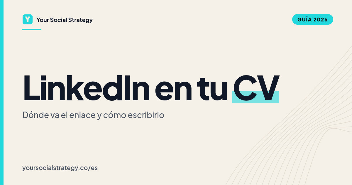 Portada: Cómo poner LinkedIn en el CV, dónde va el enlace y cómo escribirlo.